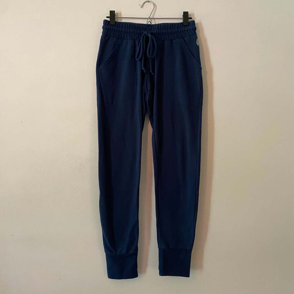 Free People Movement Navy Blue Jogger Sweatpants Athleisure Women's size Small